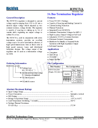 Datasheet RT9173A manufacturer Неопределенные