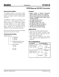 Datasheet RT9261B-39CX manufacturer Неопределенные
