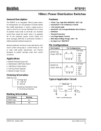 Datasheet RT9701CB manufacturer Неопределенные