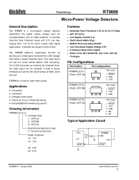 Datasheet RT9808-15CX manufacturer Неопределенные