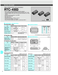 Datasheet RTC-4553 manufacturer Неопределенные