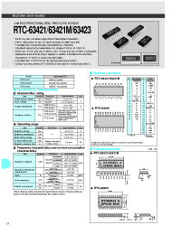 Datasheet RTC-63423 производства Неопределенные