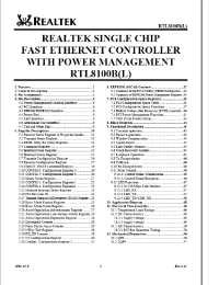 Datasheet RTL8101 производства Неопределенные