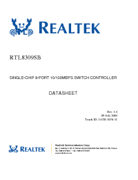 Datasheet RTL8309SB производства Неопределенные