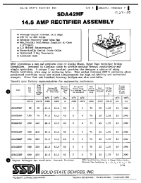 Datasheet SDA42AHF manufacturer Неопределенные