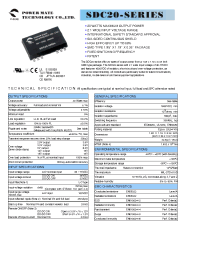 Datasheet SDC20-48S2P0 manufacturer Неопределенные
