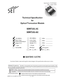 Datasheet SDM7101 manufacturer Неопределенные