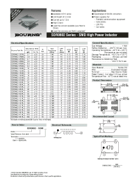 Datasheet SDR0602-100M manufacturer Неопределенные