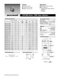 Datasheet SDR1005-101K manufacturer Неопределенные