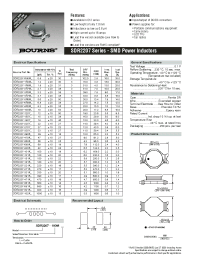 Datasheet SDR2207-120YL manufacturer Неопределенные
