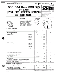 Datasheet SDR504 manufacturer Неопределенные