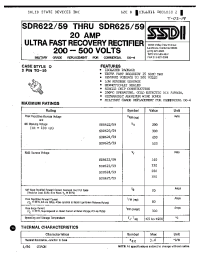 Datasheet SDR622 manufacturer Неопределенные