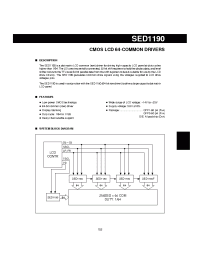 Datasheet SED1190 manufacturer Неопределенные