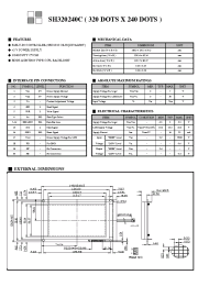 Datasheet SH320240C manufacturer Неопределенные