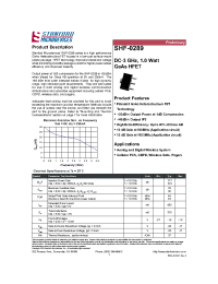 Datasheet SHF-0289 manufacturer Неопределенные