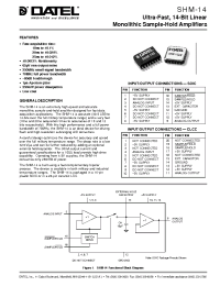 Datasheet SHM-14 manufacturer Неопределенные