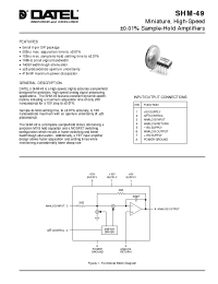 Datasheet SHM-49 manufacturer Неопределенные