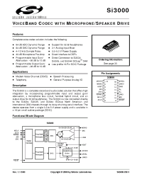 Datasheet SI3000 manufacturer Неопределенные