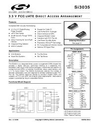 Datasheet SI3012 manufacturer Неопределенные