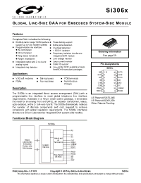 Datasheet SI3060 manufacturer Неопределенные