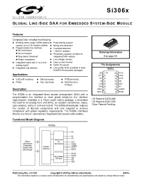 Datasheet SI3060-X-FTR manufacturer Неопределенные