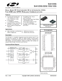 Datasheet Si4112G manufacturer Неопределенные