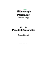 Datasheet SII164 manufacturer Неопределенные