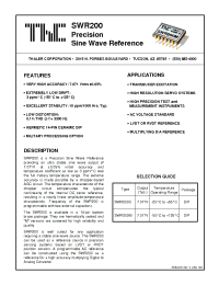 Datasheet SWR200 manufacturer Неопределенные