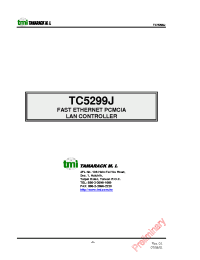 Datasheet TC5299J manufacturer Неопределенные