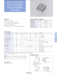 Datasheet TCO-744STHC manufacturer Неопределенные