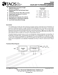 Datasheet TCS230D manufacturer Неопределенные