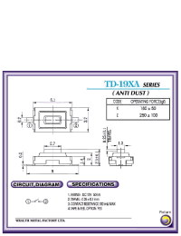 Datasheet TD-19XA manufacturer Неопределенные