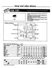 Datasheet TDE1607 manufacturer Неопределенные
