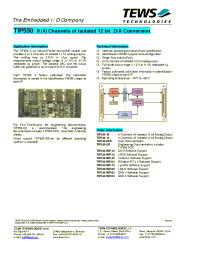 Datasheet TIP550-SW-62 manufacturer Неопределенные