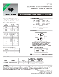 Datasheet TISP61089B manufacturer Неопределенные