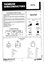 Datasheet UA776C производства Неопределенные