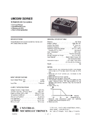 Datasheet UM3300 manufacturer Неопределенные