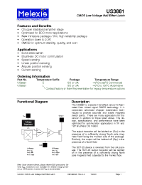 Datasheet US3881 manufacturer Неопределенные