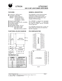 Datasheet UT62256CSC-35L manufacturer Неопределенные