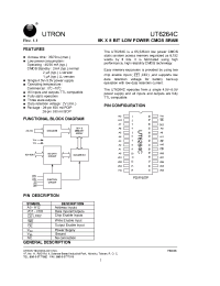 Datasheet UT6264CPC-35L manufacturer Неопределенные