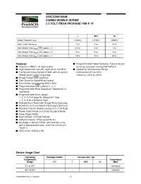 Datasheet V53C1256164VAUT8IPC производства Неопределенные