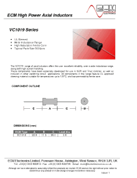 Datasheet VC1019-180 manufacturer Неопределенные