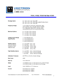 Datasheet VVA2 manufacturer Неопределенные
