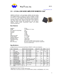 Datasheet WHM2535-12AE manufacturer Неопределенные