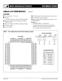 Datasheet WS128K64V-20G4WC manufacturer Неопределенные