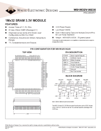 Datasheet WS1M32V20G3IA manufacturer Неопределенные