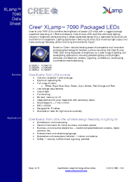 Datasheet XL7090WHT производства Неопределенные