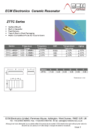 Datasheet ZTTC manufacturer Неопределенные