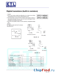 Datasheet DTC114EKA manufacturer E-Tech