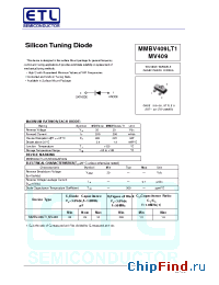 Datasheet MMBV409 manufacturer E-Tech